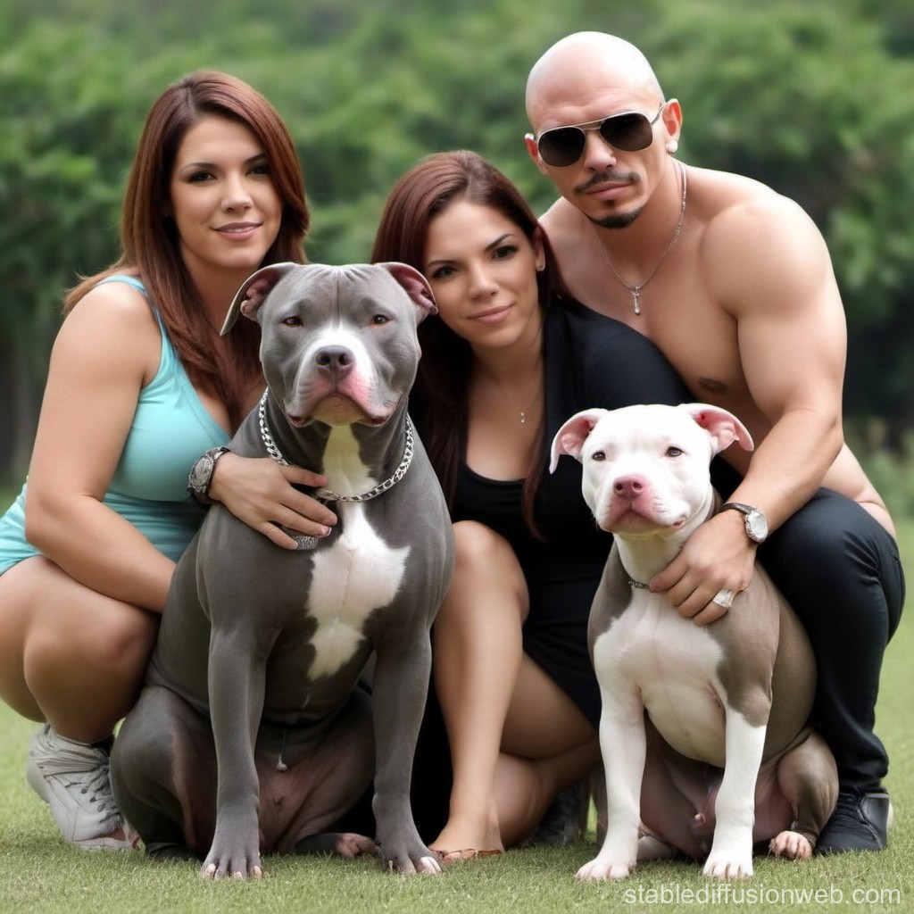 pitbull wife and family