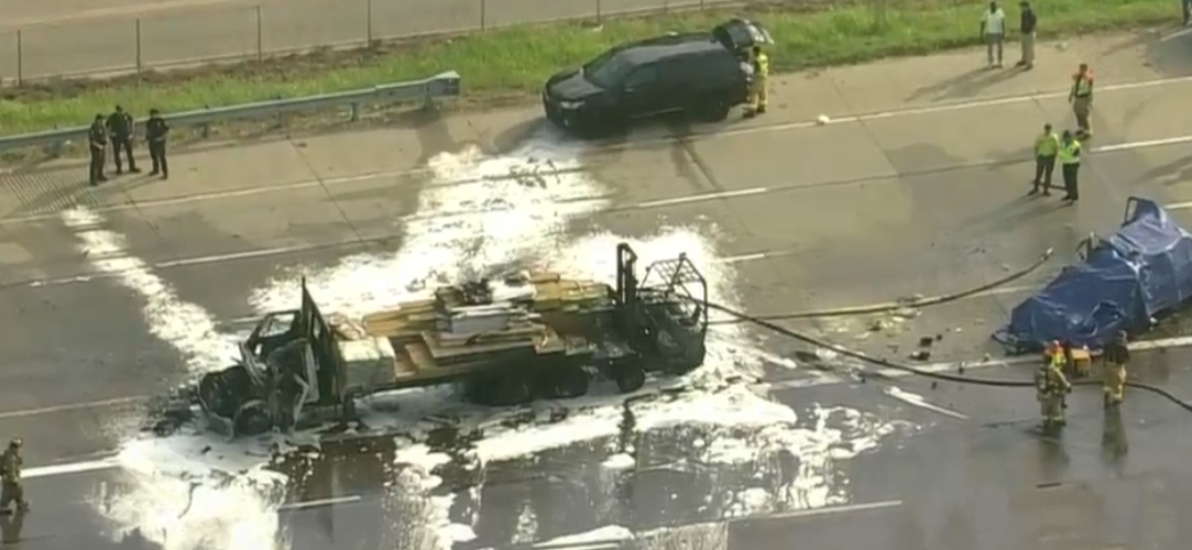 accident on 270 and 55 today