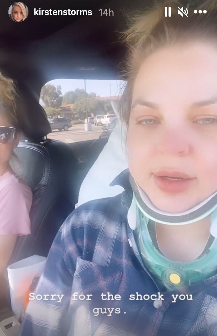 kirsten storms brain surgery