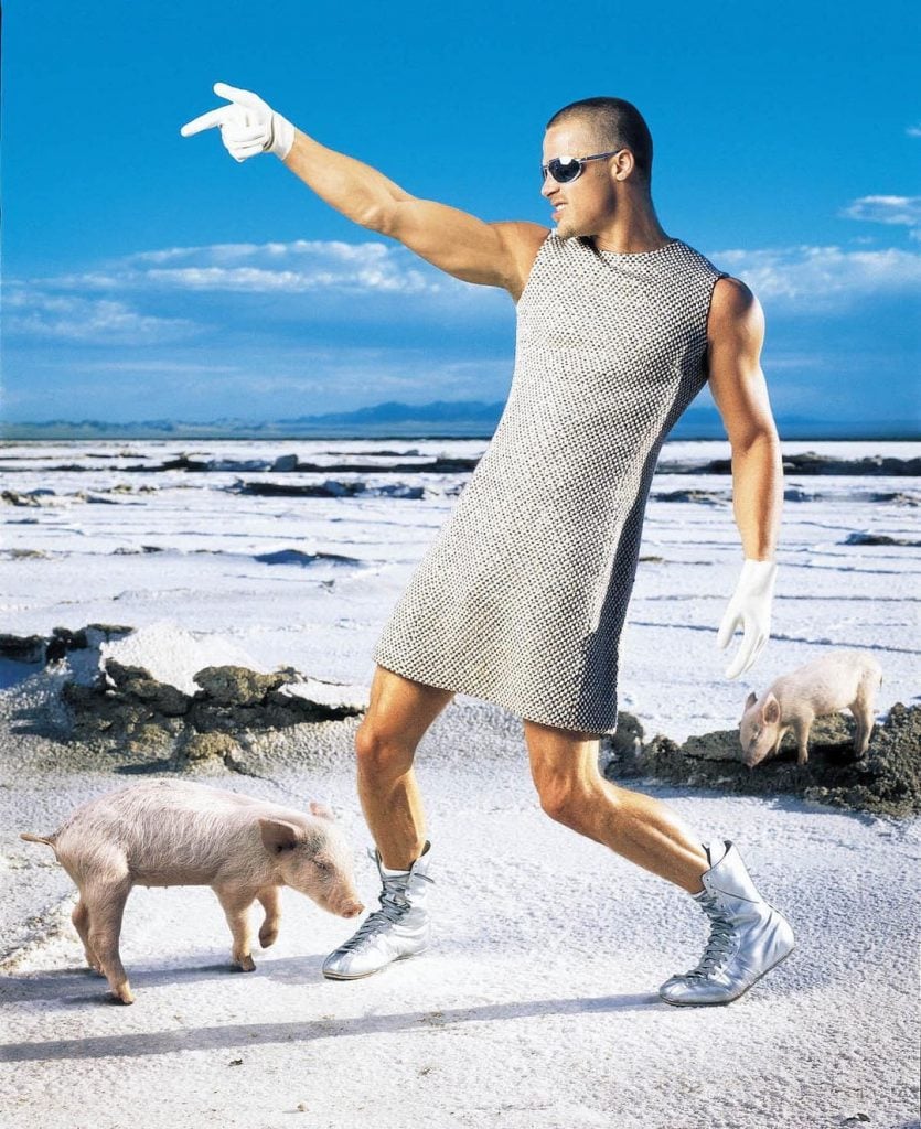 brad pitt dress photoshoot